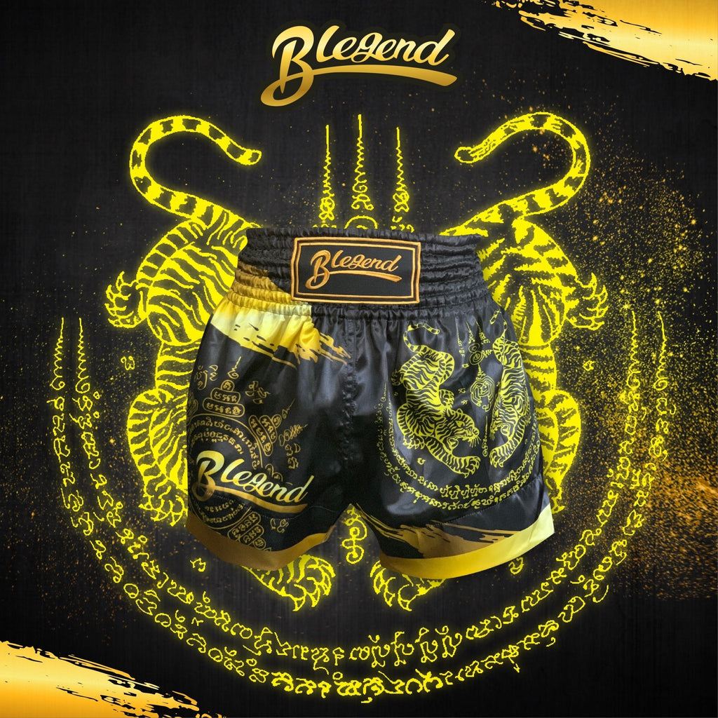 Blegend Boxing Shorts Gold Tiger Blegend