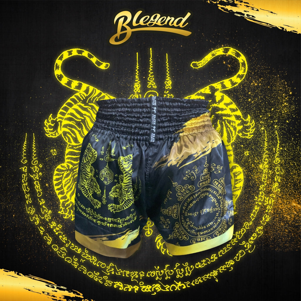 Blegend Boxing Shorts Gold Tiger Blegend