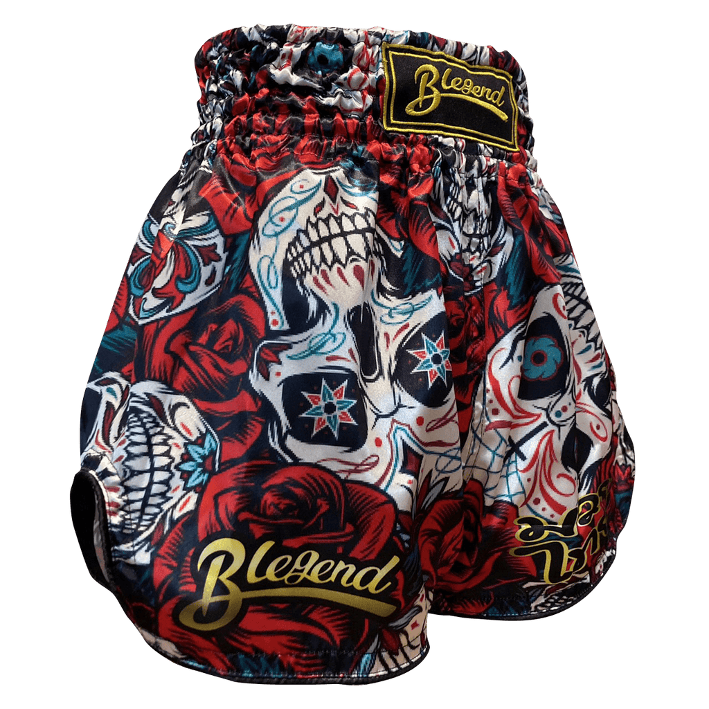 Blegend Boxing Shorts Maximous white skull Blegend