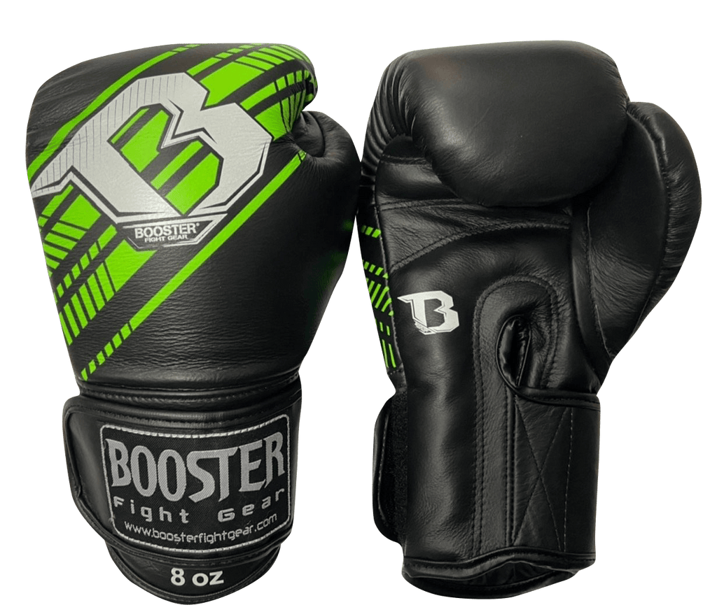 Booster Boxing Gloves BGLV4 BK/GR - SUPER EXPORT SHOP