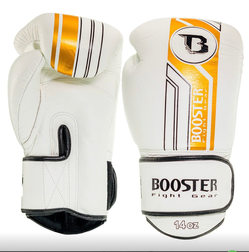 Booster Boxing Gloves BGLV9 White Gold - SUPER EXPORT SHOP