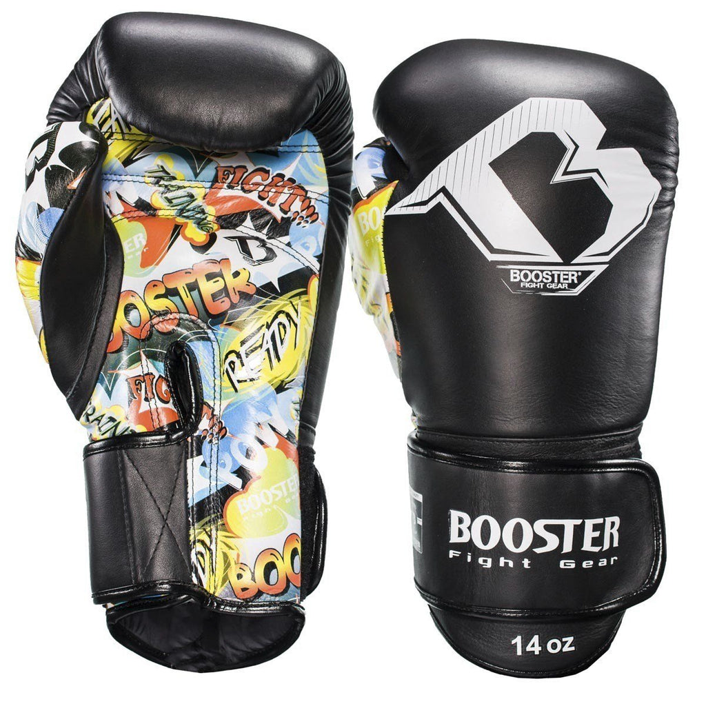 Booster Boxing Gloves COMIC BLACK - SUPER EXPORT SHOP