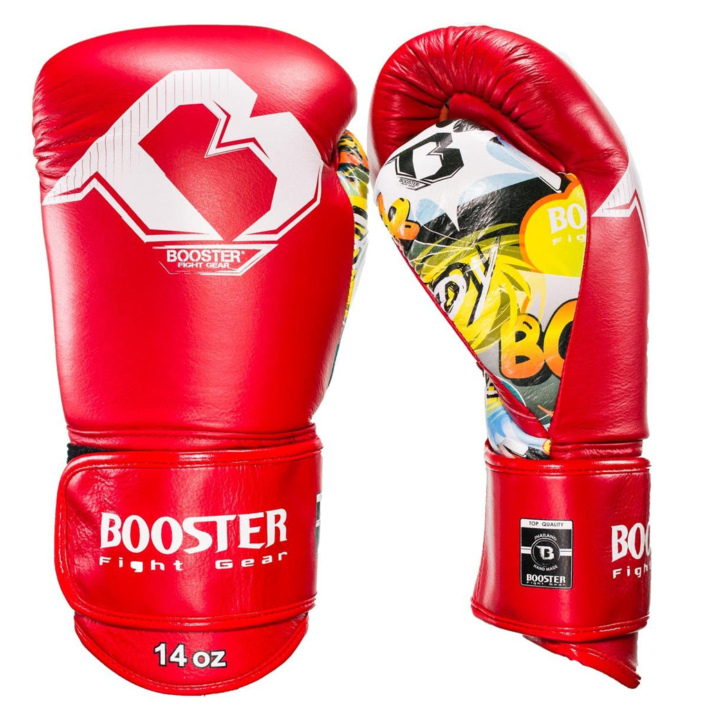 Booster Boxing Gloves COMIC RED - SUPER EXPORT SHOP