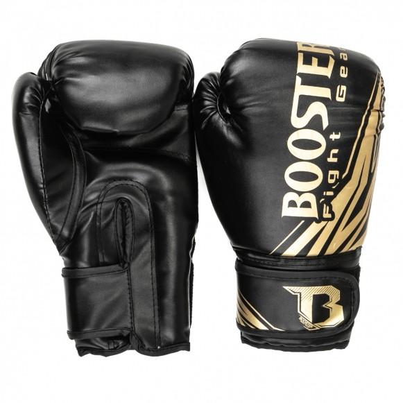 Booster Boxing Gloves Kids Champion Black Booster