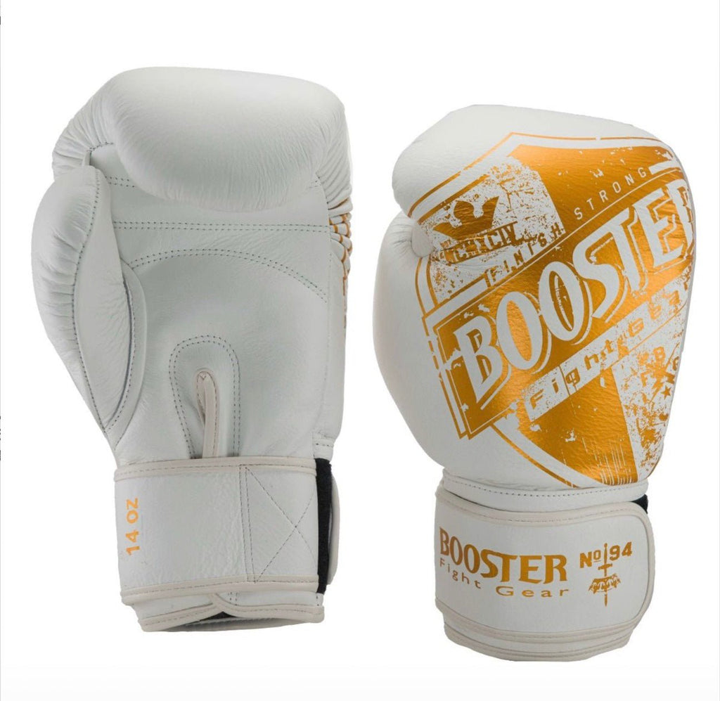 Booster Boxing Gloves PRO SHIELD 1 White Gold - SUPER EXPORT SHOP