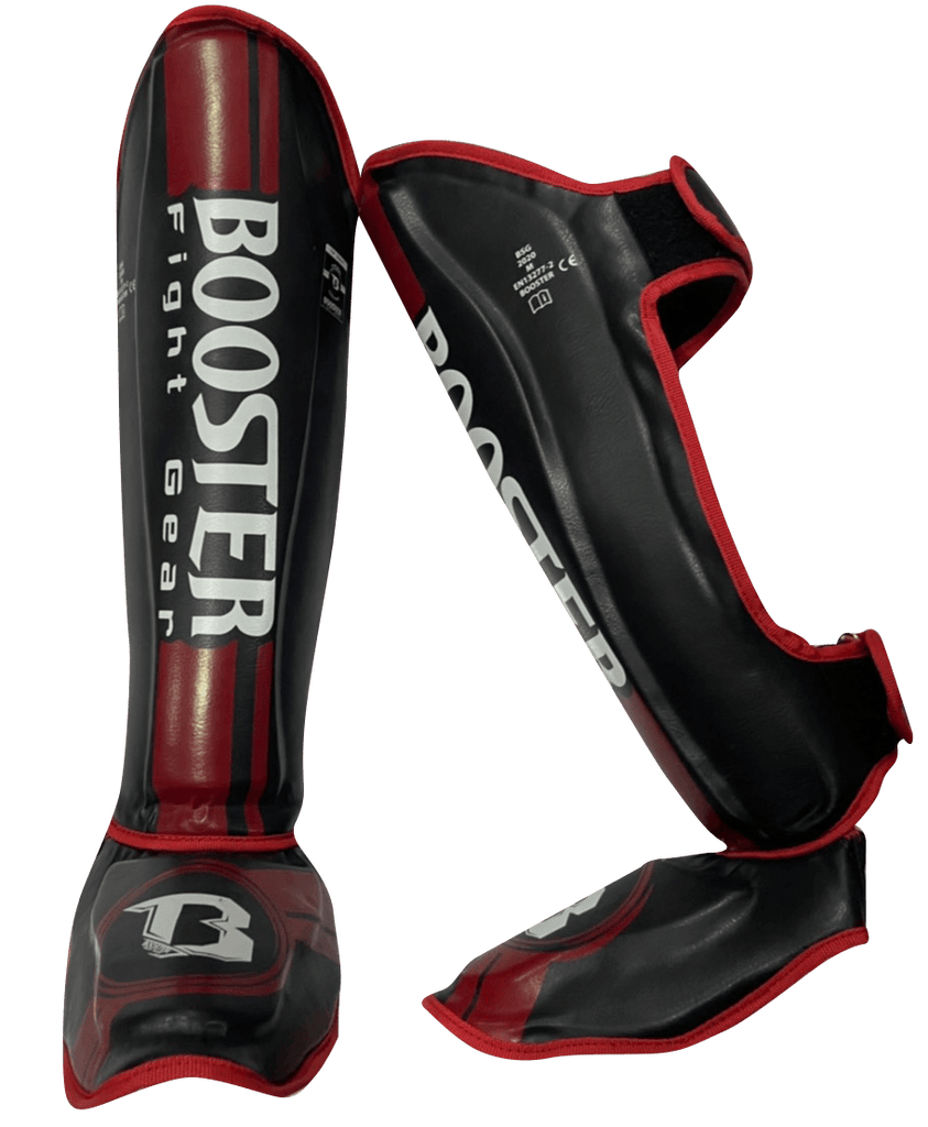 Booster Shinguards BSG V3 Black Red - SUPER EXPORT SHOP