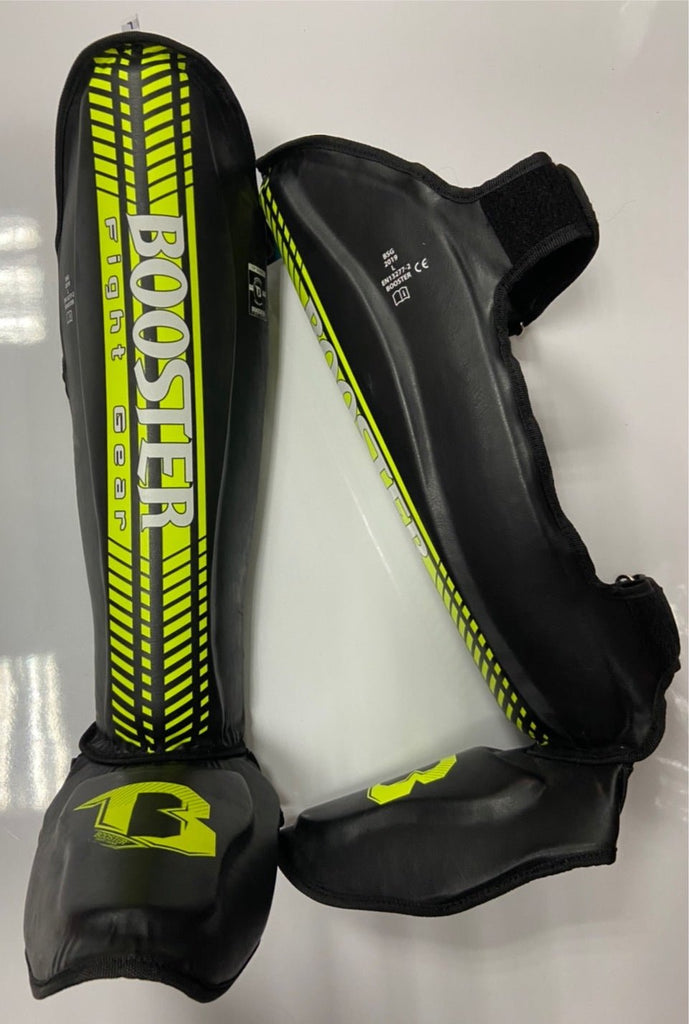 Booster Shinguards BSG V4 Black Yellow - SUPER EXPORT SHOP