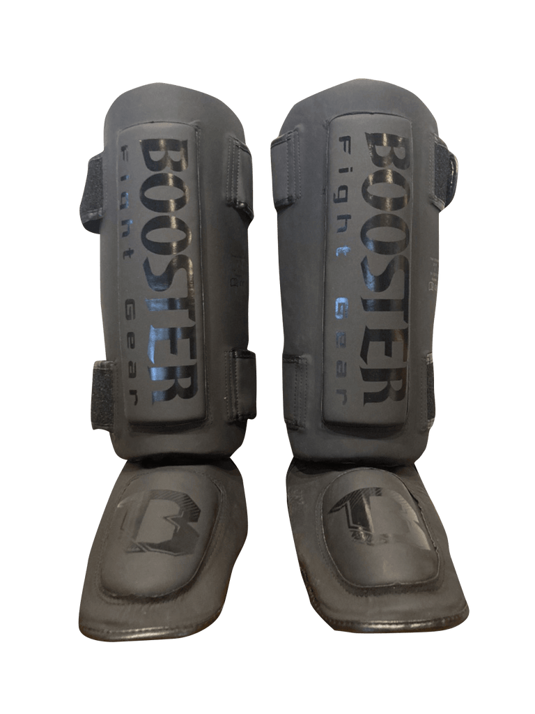 Booster Shinguards THAI STRIKER Black Matt - SUPER EXPORT SHOP