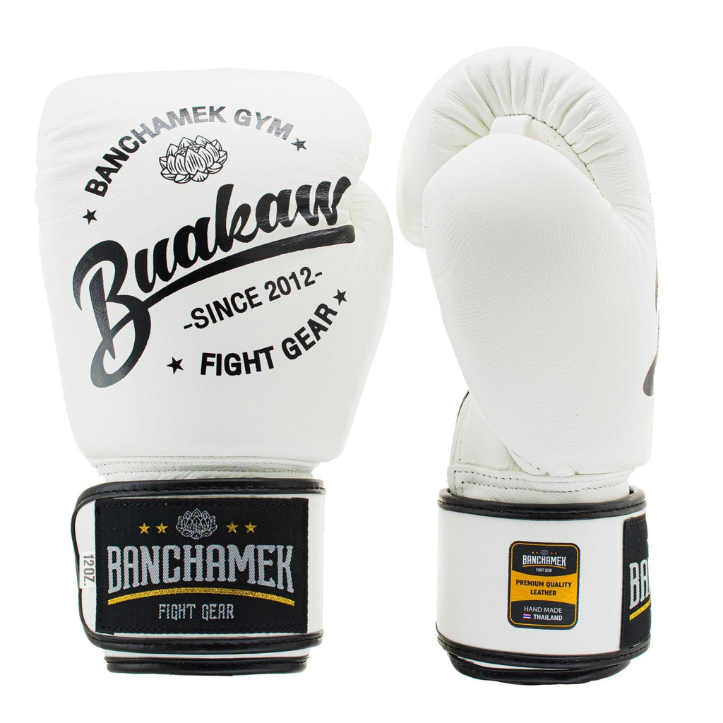 Buakaw Boxing Gloves BGL-W1 White - SUPER EXPORT SHOP