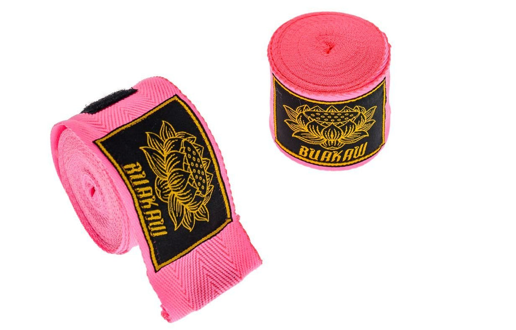 Buakaw Handwraps Pink - SUPER EXPORT SHOP