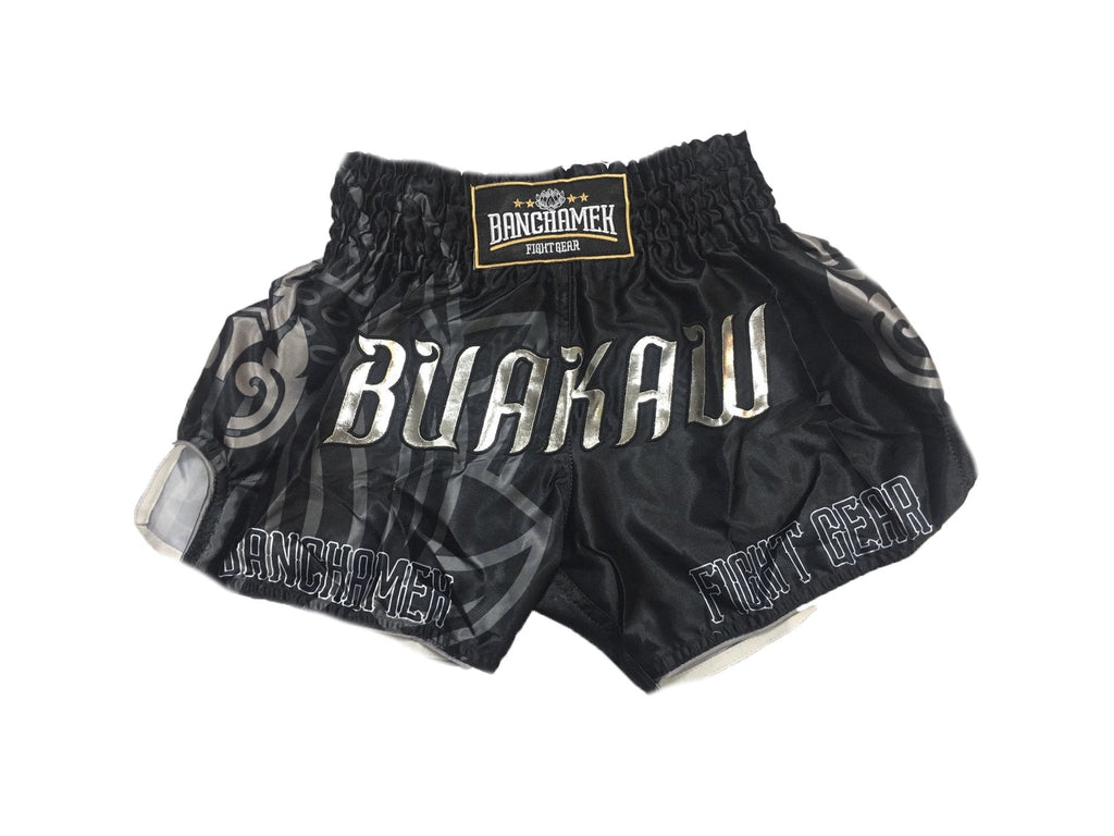 Buakaw Shorts BSH2 BLACK SILVER Buakaw