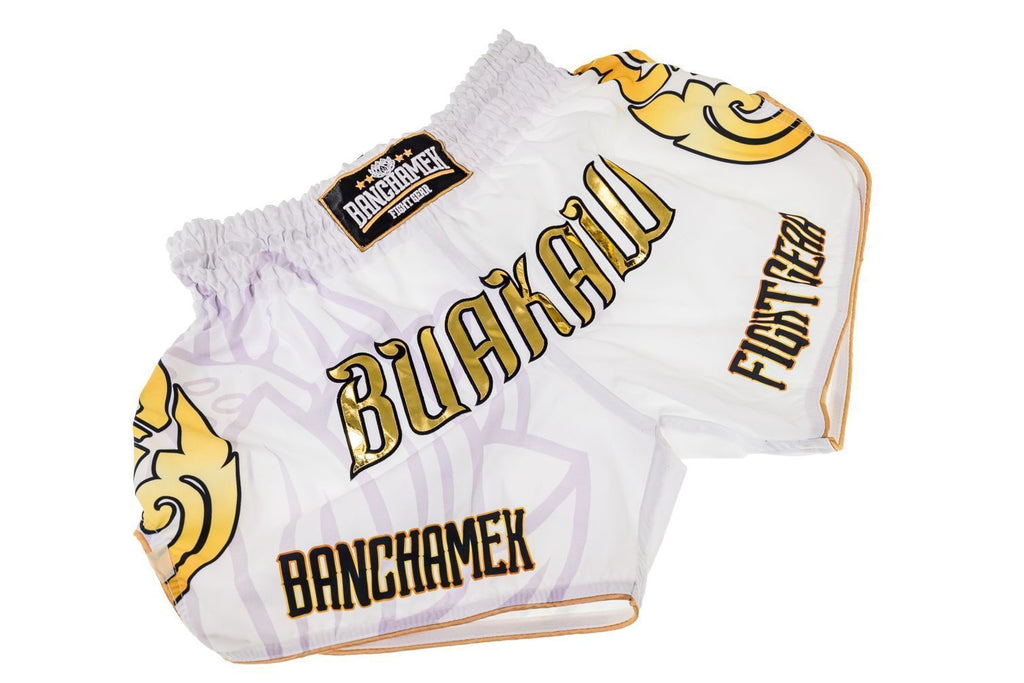 Buakaw Shorts BSH3 WHITE GOLD Buakaw