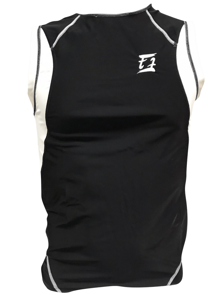 Fairtex "BE INSPIRED" sleeveless rashguard RG3 Black - SUPER EXPORT SHOP