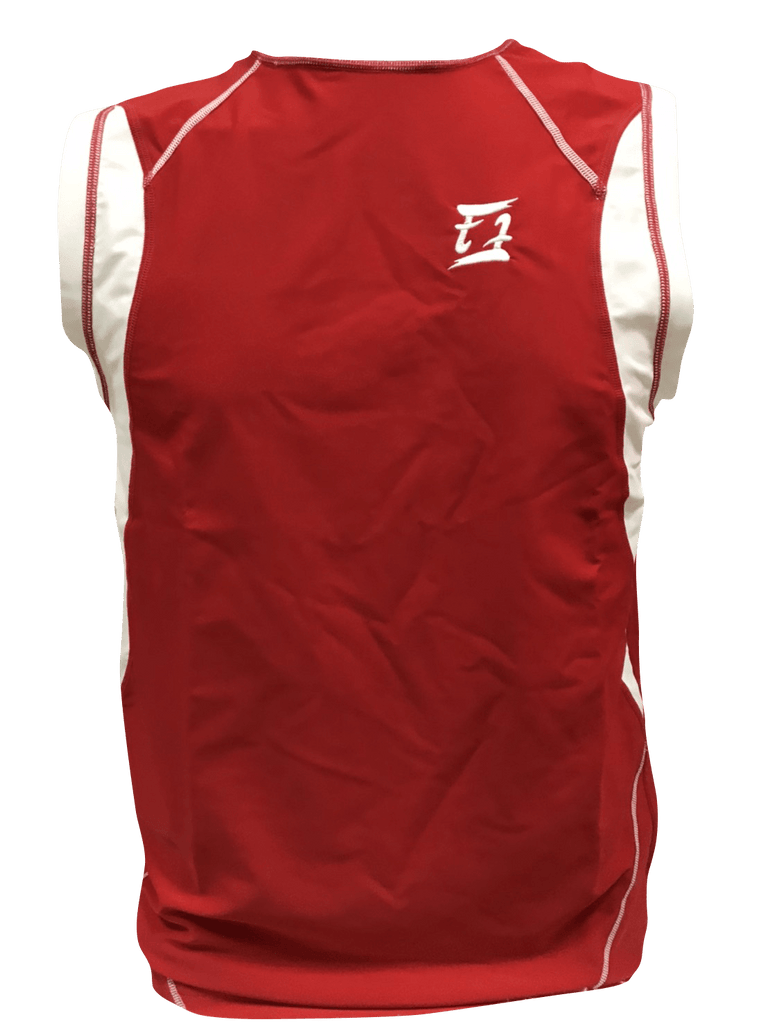 Fairtex "BE INSPIRED" sleeveless rashguard RG3 Red - SUPER EXPORT SHOP