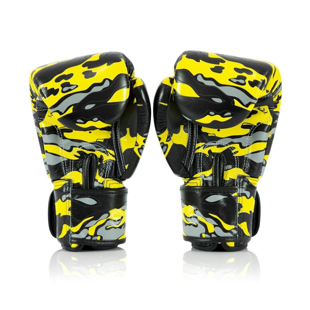 Fairtex Boxing Gloves BGV-Premium ONE CHAMPION Camouflage Yellow - SUPER EXPORT SHOP