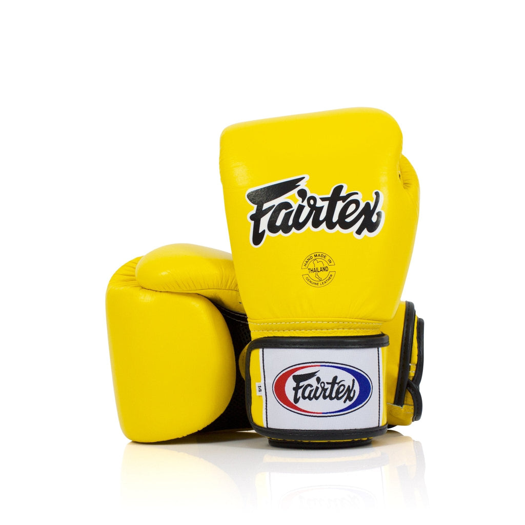 Fairtex Boxing Gloves BGV1 "Breathable" Yellow - SUPER EXPORT SHOP