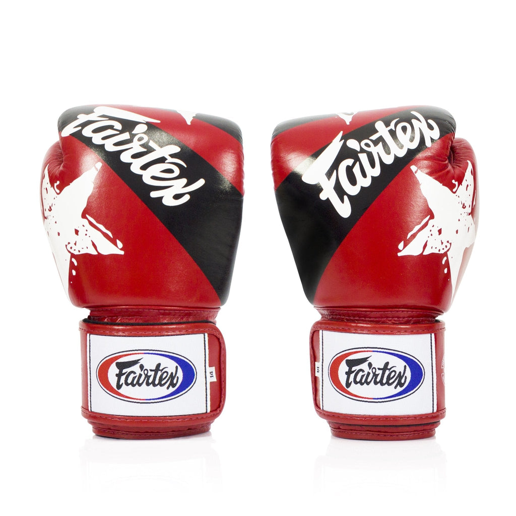 Fairtex Boxing Gloves BGV1 "National Print" Red - SUPER EXPORT SHOP