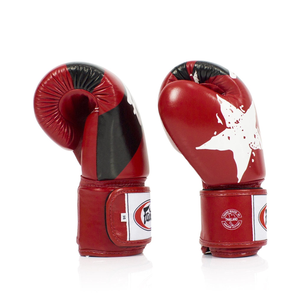 Fairtex Boxing Gloves BGV1 "National Print" Red - SUPER EXPORT SHOP