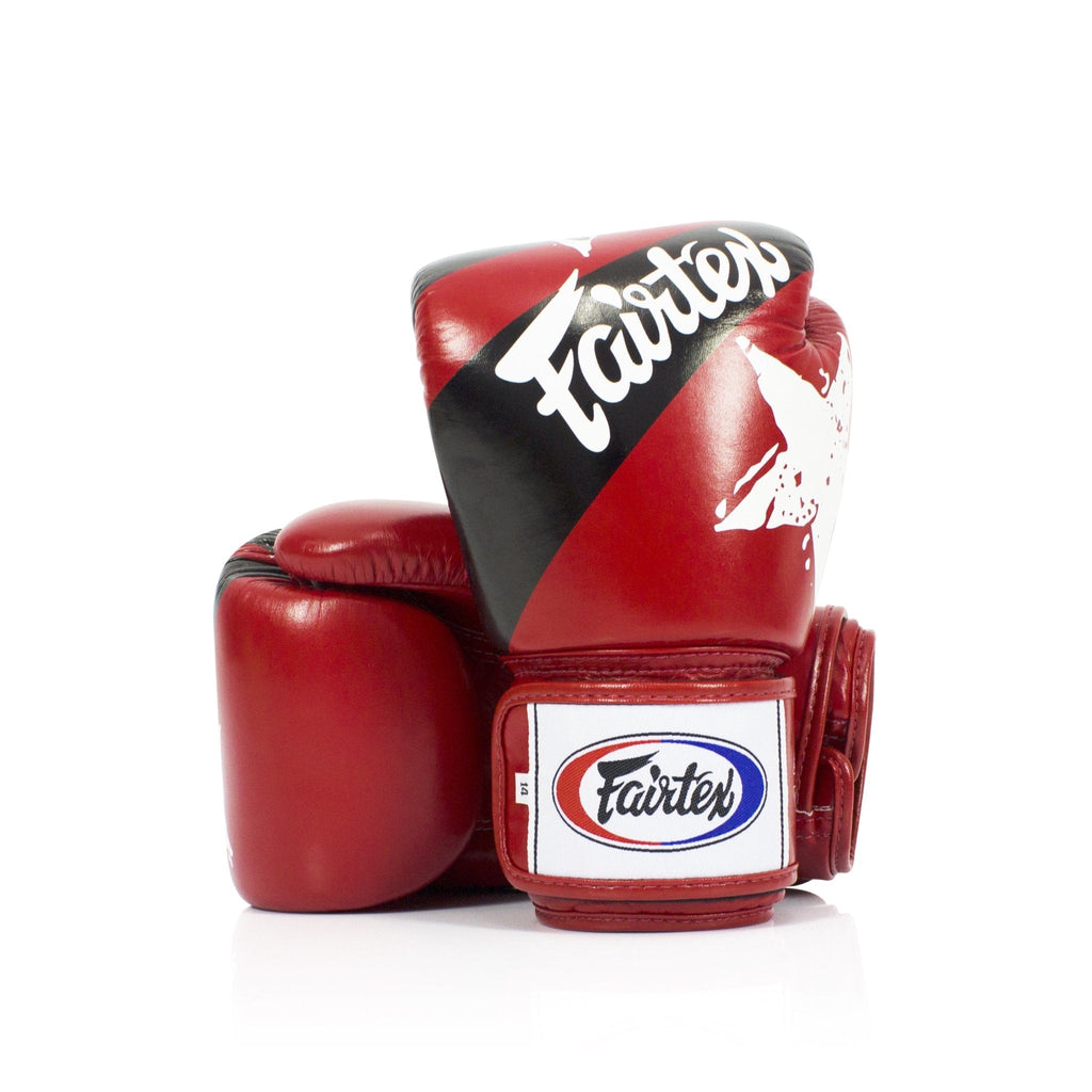 Fairtex Boxing Gloves BGV1 "National Print" Red - SUPER EXPORT SHOP