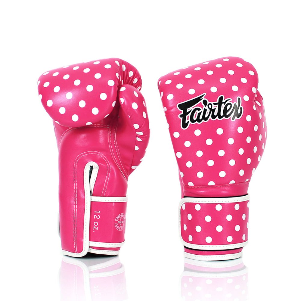 Fairtex Boxing Gloves BGV14 PINK DOTS - SUPER EXPORT SHOP