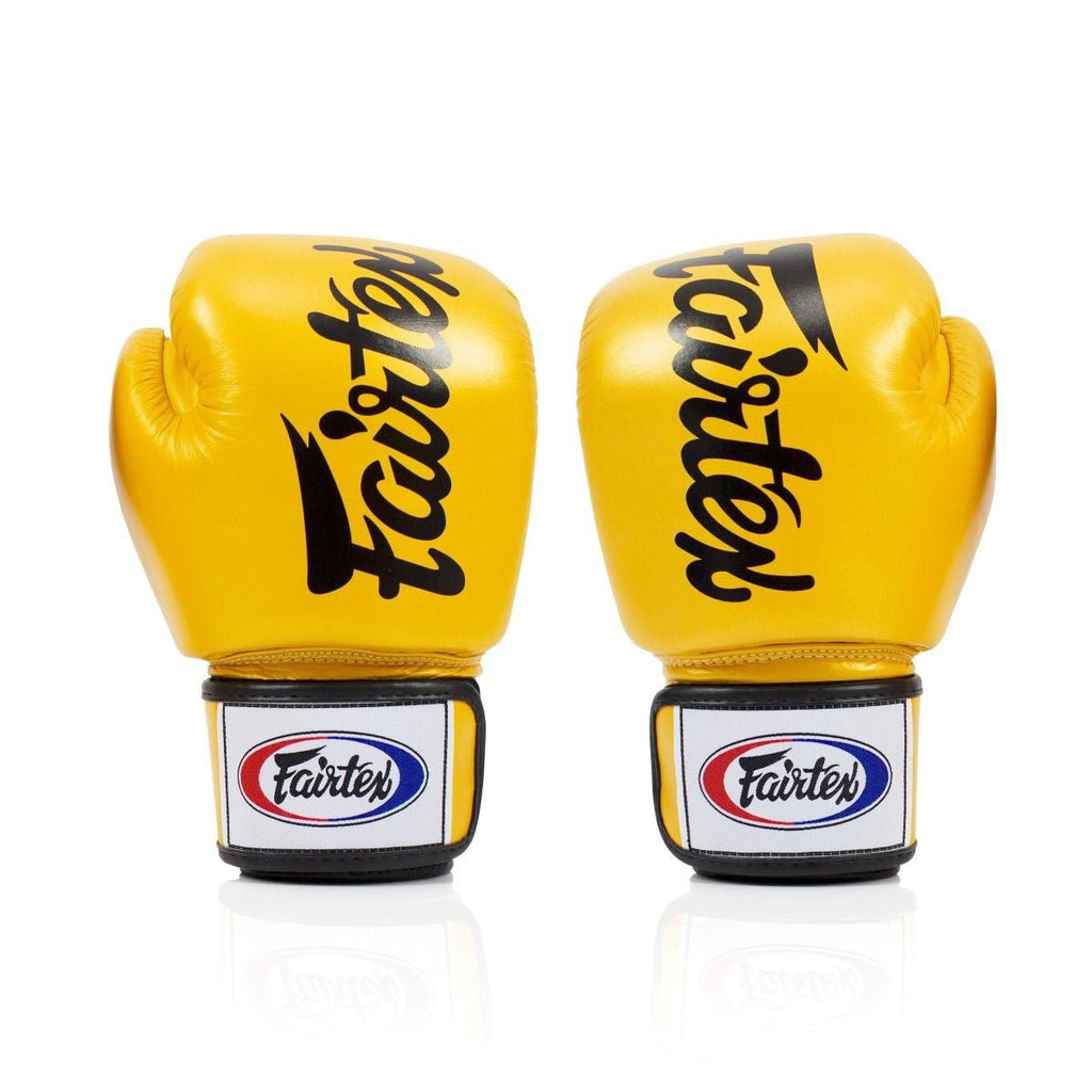 Fairtex Boxing Gloves BGV19 Gold Deluxe Tight-Fit - SUPER EXPORT SHOP