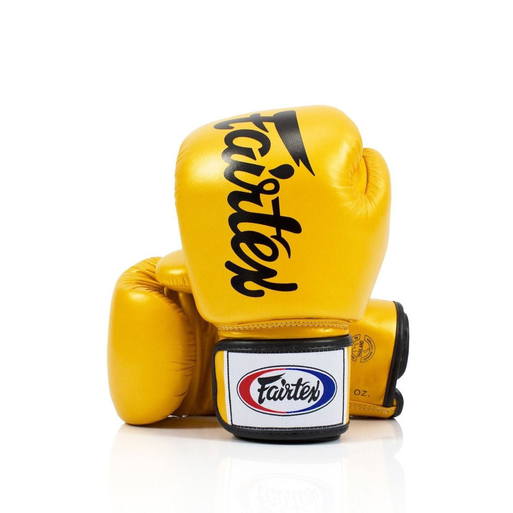 Fairtex Boxing Gloves BGV19 Gold Deluxe Tight-Fit - SUPER EXPORT SHOP