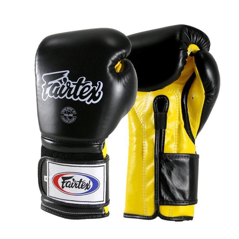 Fairtex Boxing Gloves BGV9 Black Yellow - SUPER EXPORT SHOP