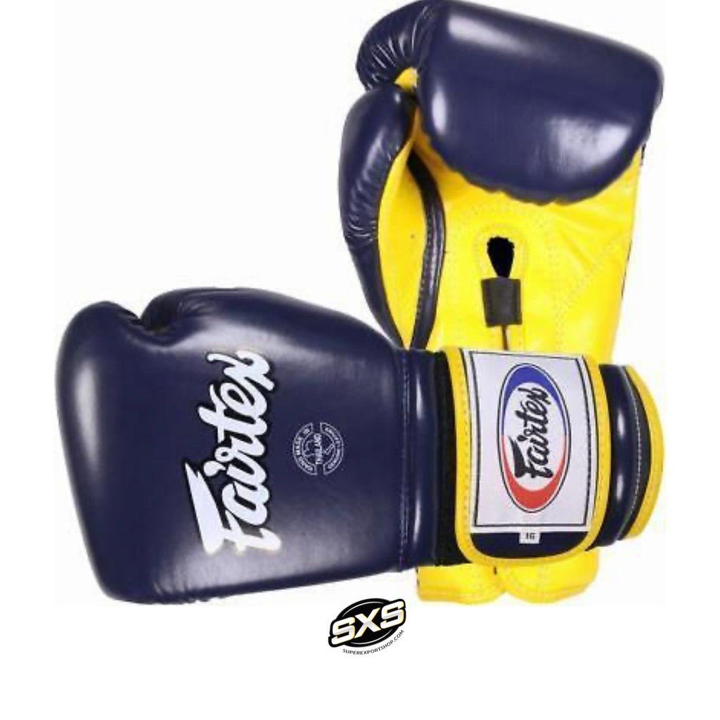 Fairtex Boxing Gloves BGV9 Blue Yellow - SUPER EXPORT SHOP