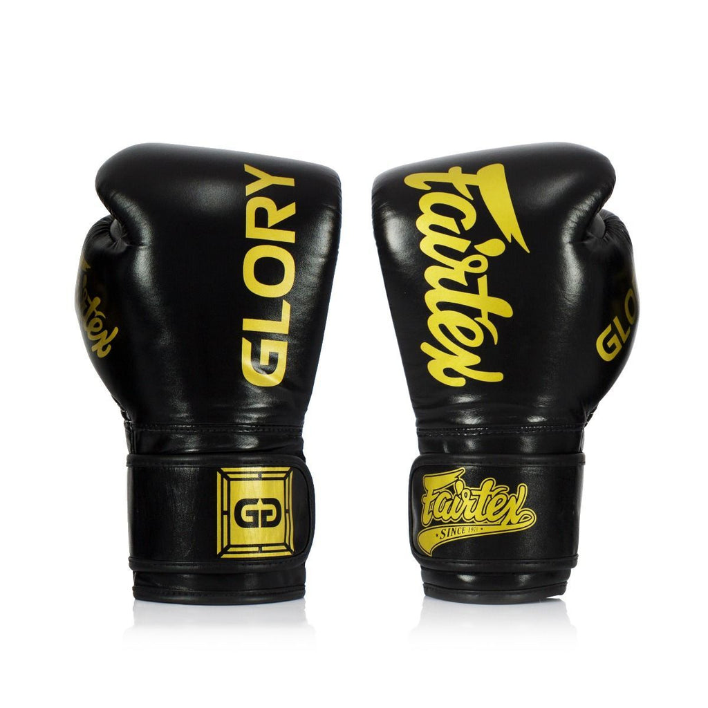 Fairtex Boxing Gloves BGVG1 "GLORY EDITION" Black Fairtex