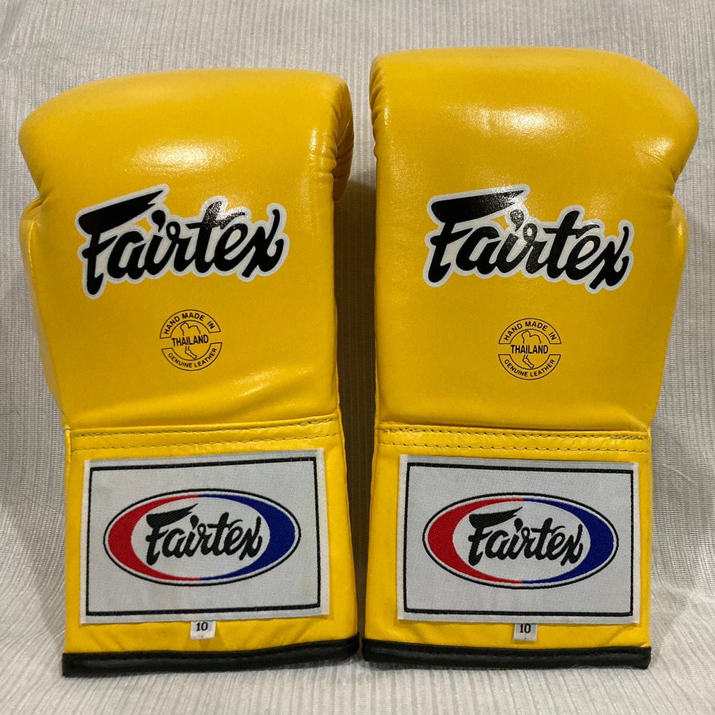 Fairtex Boxing Gloves PRO FIGHT BGL6 Yellow - SUPER EXPORT SHOP