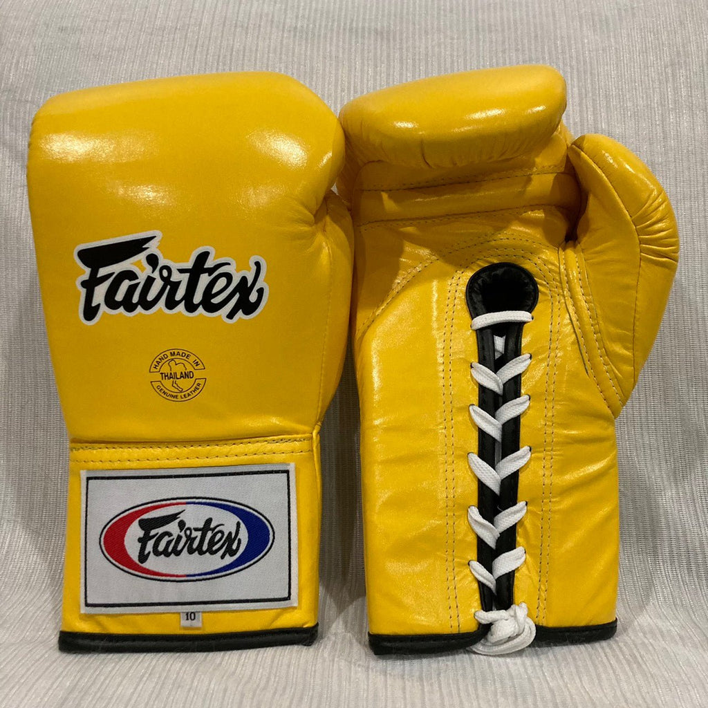 Fairtex Boxing Gloves PRO FIGHT BGL6 Yellow - SUPER EXPORT SHOP