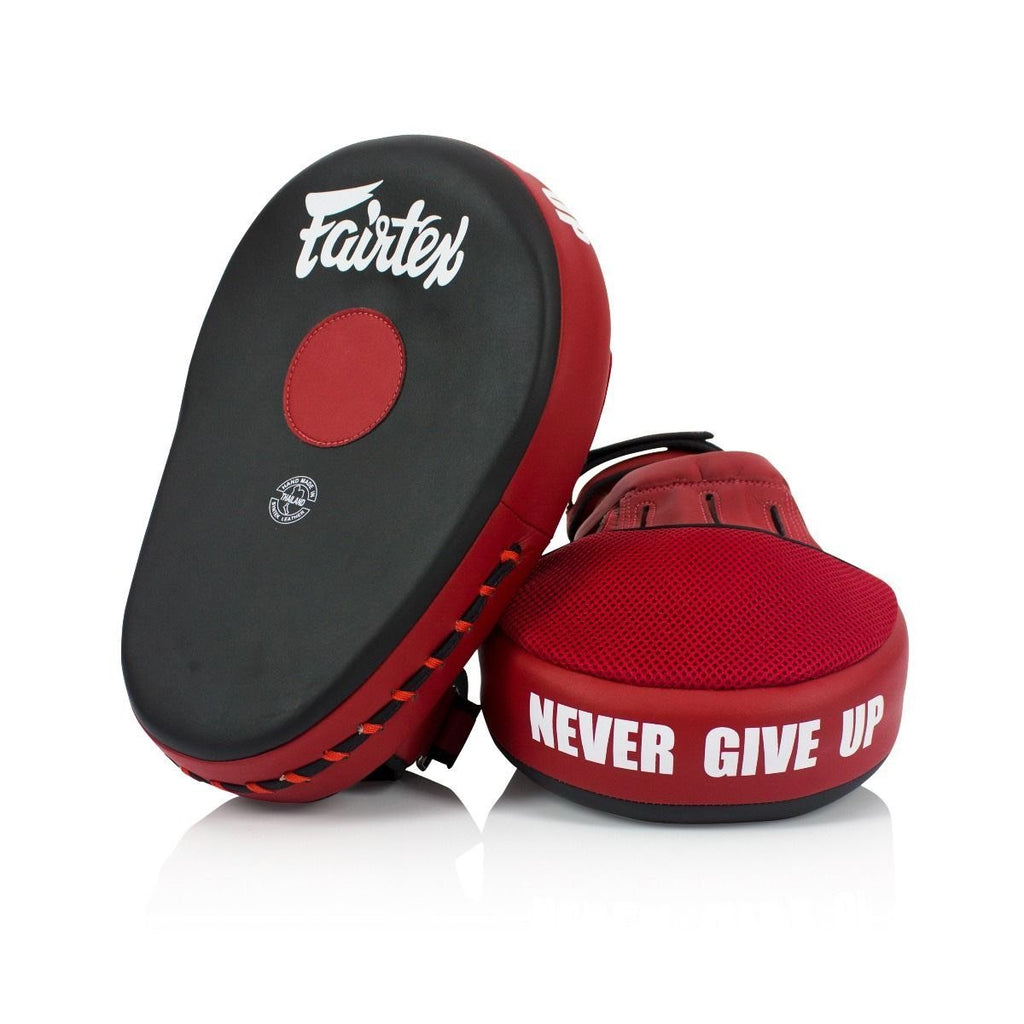 Fairtex Focus Mitts FMV13 "Micro Fiber" Black/Red Fairtex