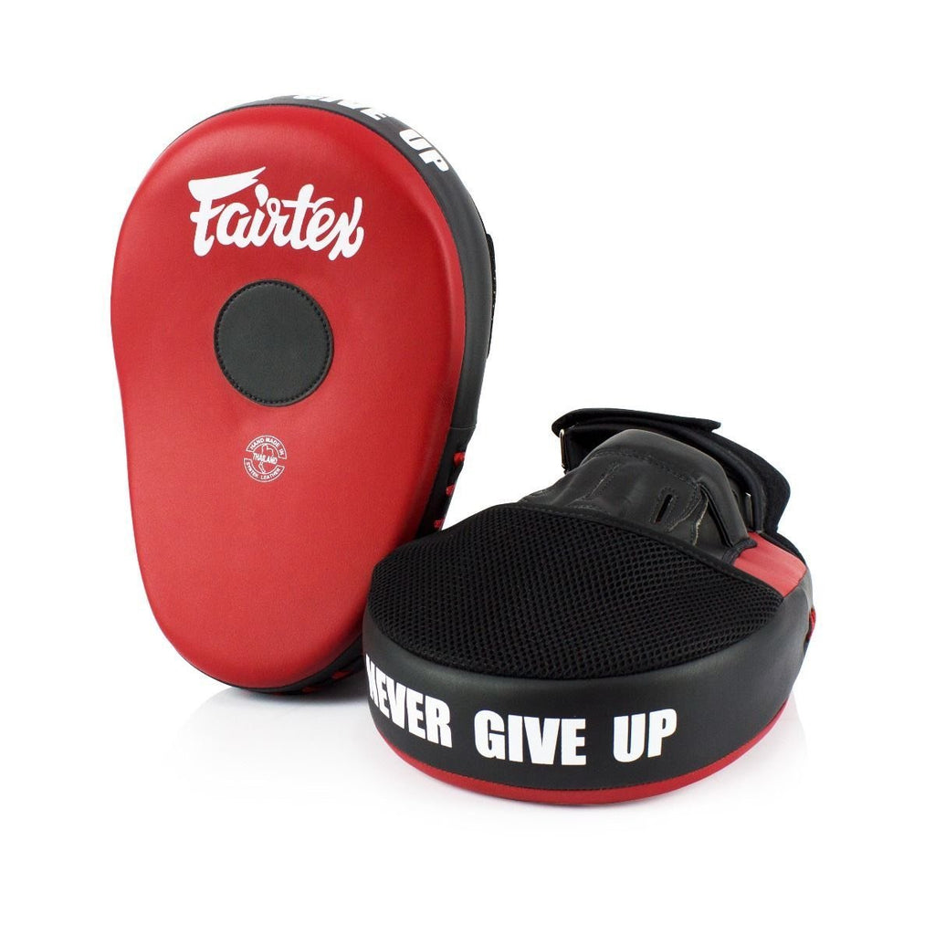 Fairtex Focus Mitts FMV13 "Micro Fiber" red/black - SUPER EXPORT SHOP