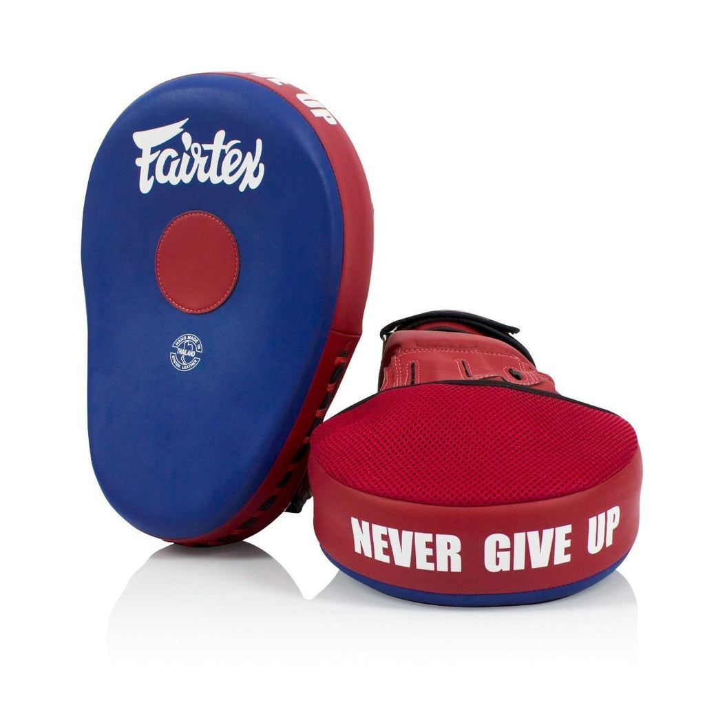 Fairtex Focus Mitts FMV13 "Micro Fibre" Blue/Red - SUPER EXPORT SHOP