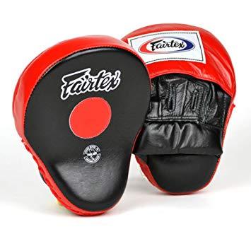 Fairtex Focus Mitts The Ultimate Contoured FMV9 Black/Red - SUPER EXPORT SHOP