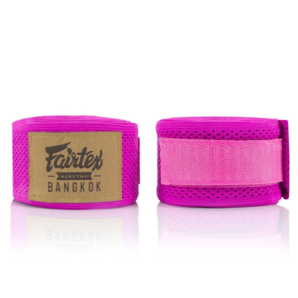 Fairtex HW4 Pink Mesh Handwraps - SUPER EXPORT SHOP