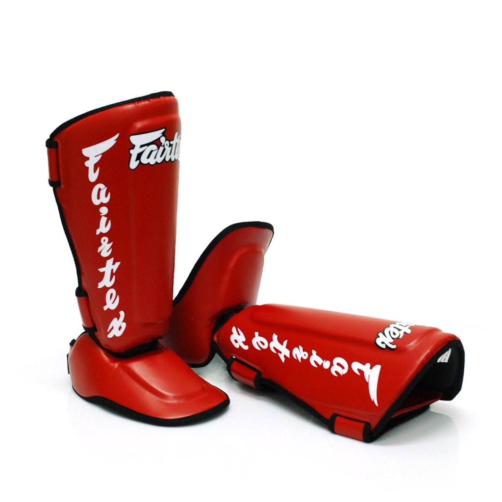 Fairtex Shinguards DETACHABLE IN-STEP SHIN PAD SP7 Red Fairtex