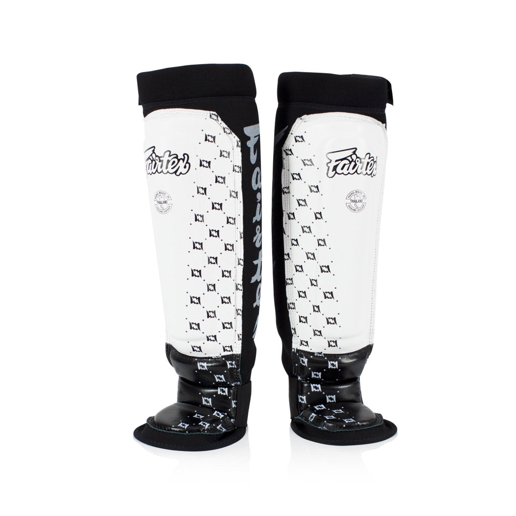 Fairtex Shinguards Neoprene White/Black SP6 Fairtex