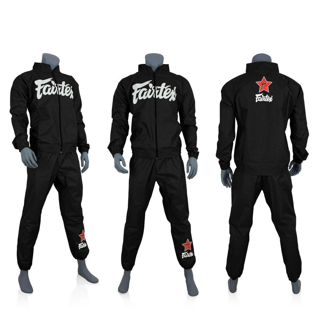 Fairtex Vinyl Sauna Suit VS2 (Jacket and Pants) BK Fairtex