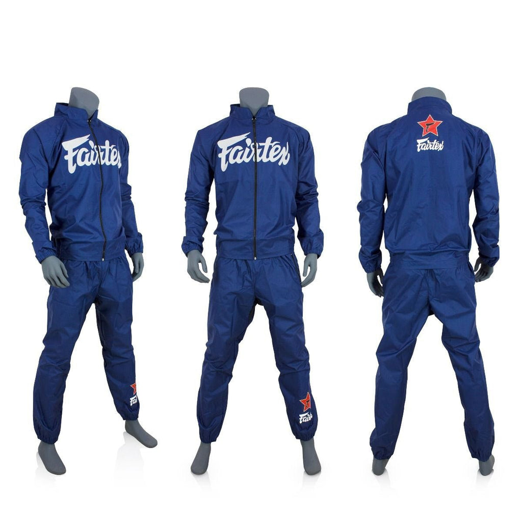 Fairtex Vinyl Sauna Suit VS2 (Jacket and Pants) Blue Fairtex