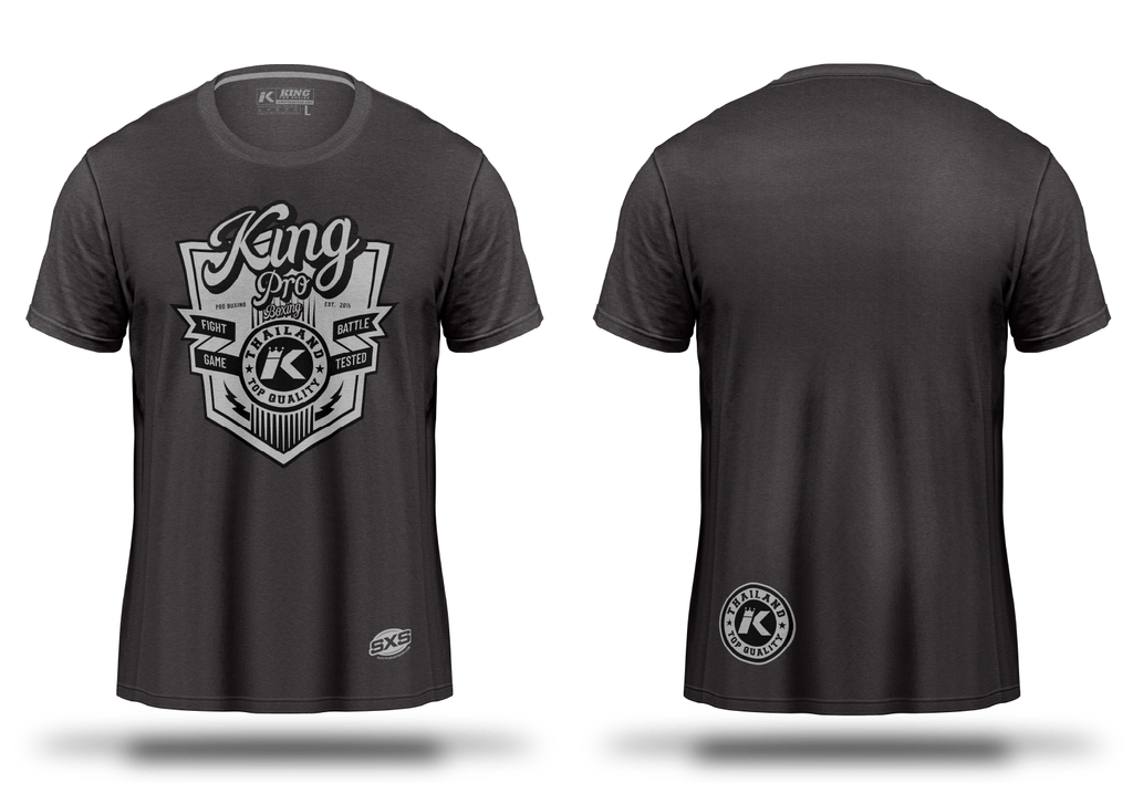 King Pro Boxing T-shirt Shield Dark Grey King Pro Boxing