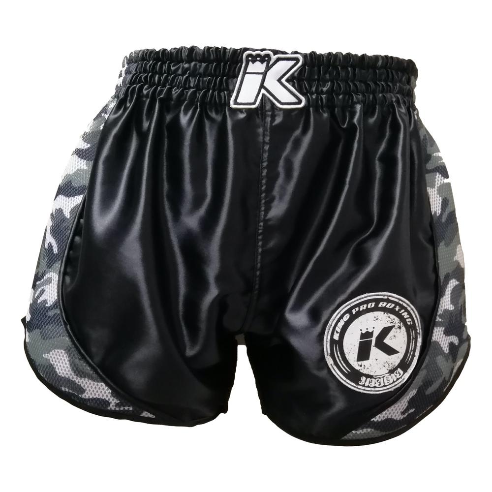 King Pro Shorts Trunks Retro Mesh Black Camo Green - SUPER EXPORT SHOP