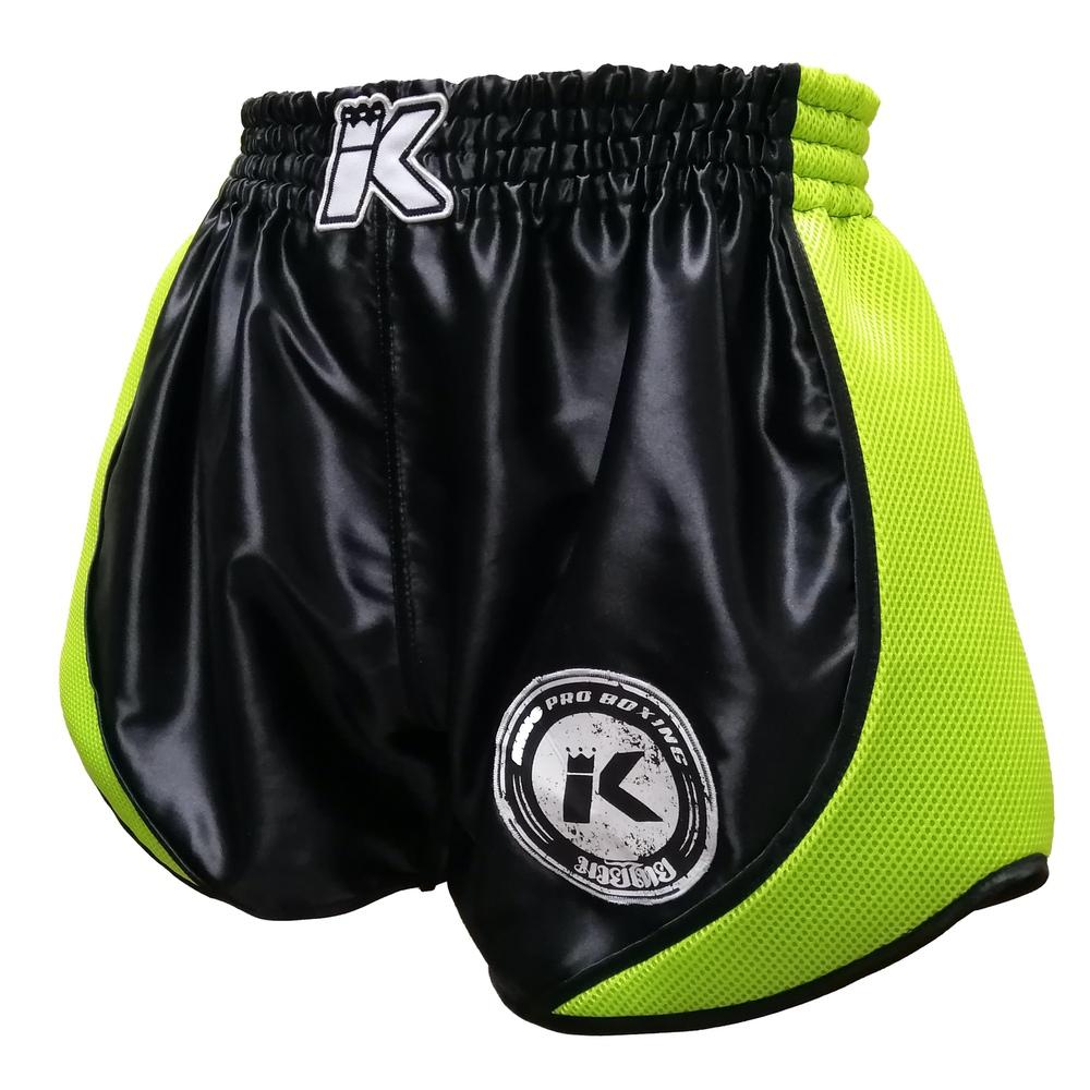 King Pro Shorts Trunks Retro Mesh Black Green - SUPER EXPORT SHOP