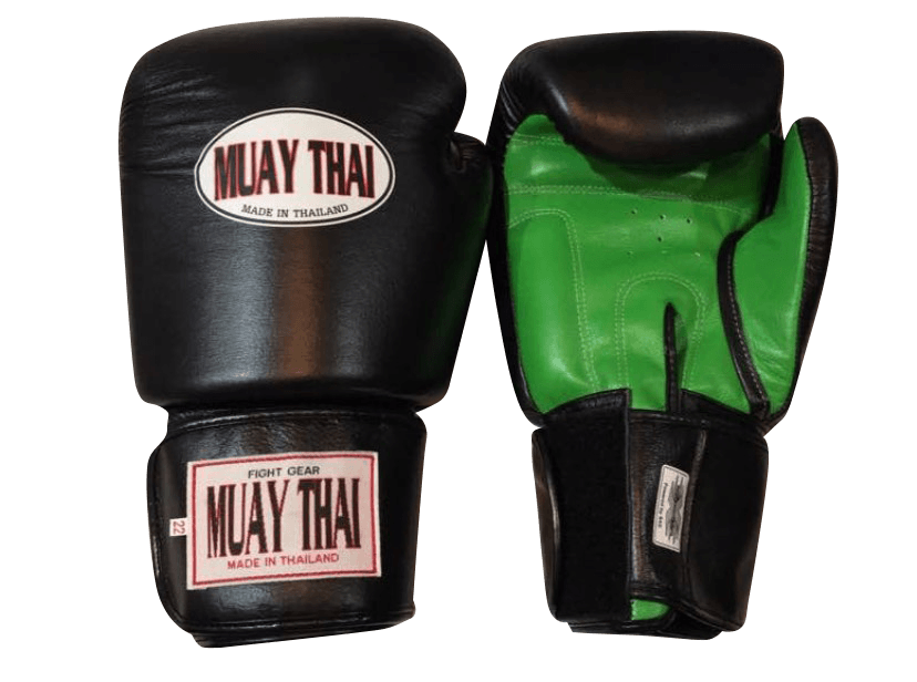 MUAYTHAI Boxing Gloves BGL13 MTH Black Green - SUPER EXPORT SHOP