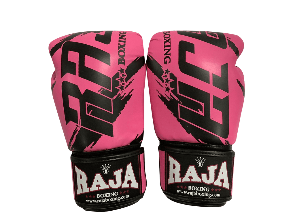 Raja Boxing Gloves BGL Letters Pink Black - SUPER EXPORT SHOP