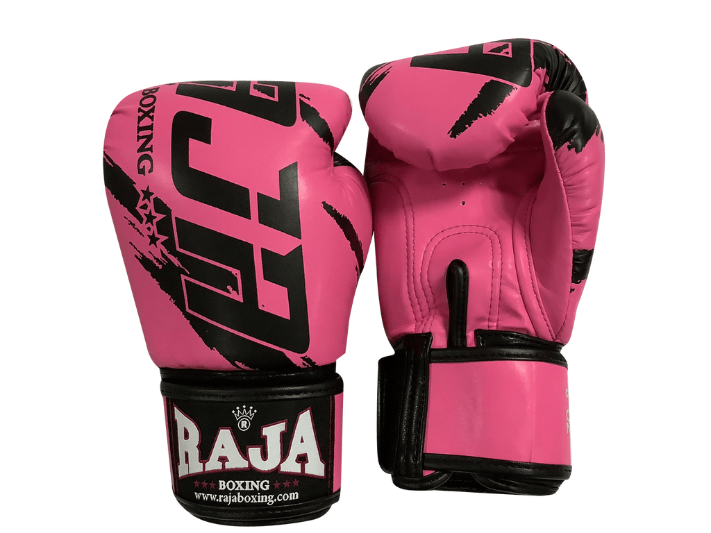 Raja Boxing Gloves BGL Letters Pink Black - SUPER EXPORT SHOP