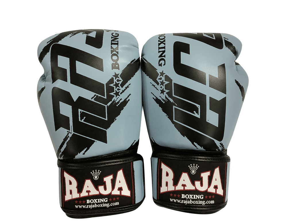 Raja Boxing Gloves BGL Letters Sky Blue Black - SUPER EXPORT SHOP