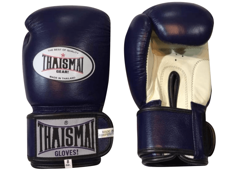 THAISMAI Boxing Gloves BGL13 MTH Blue White - SUPER EXPORT SHOP