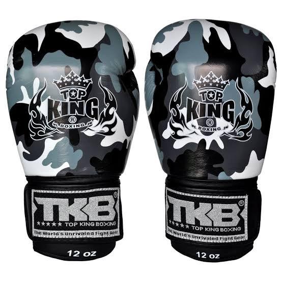 Top King Boxing Gloves "Camouflage"  TKBGEM-03 Grey Top King