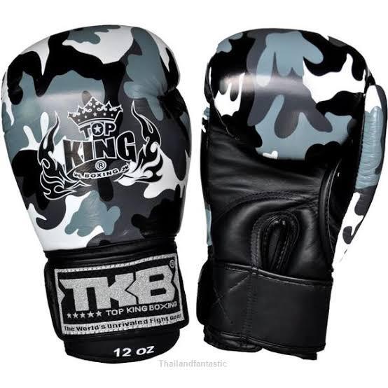 Top King Boxing Gloves "Camouflage"  TKBGEM-03 Grey Top King